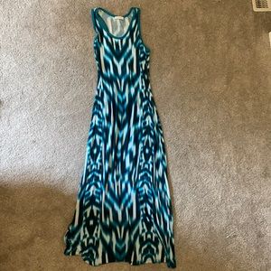 Blue Calvin Klein maxi dress